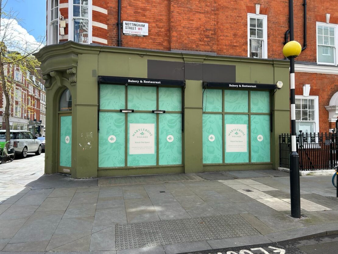 Marylebone Village – Install of glazing graphics