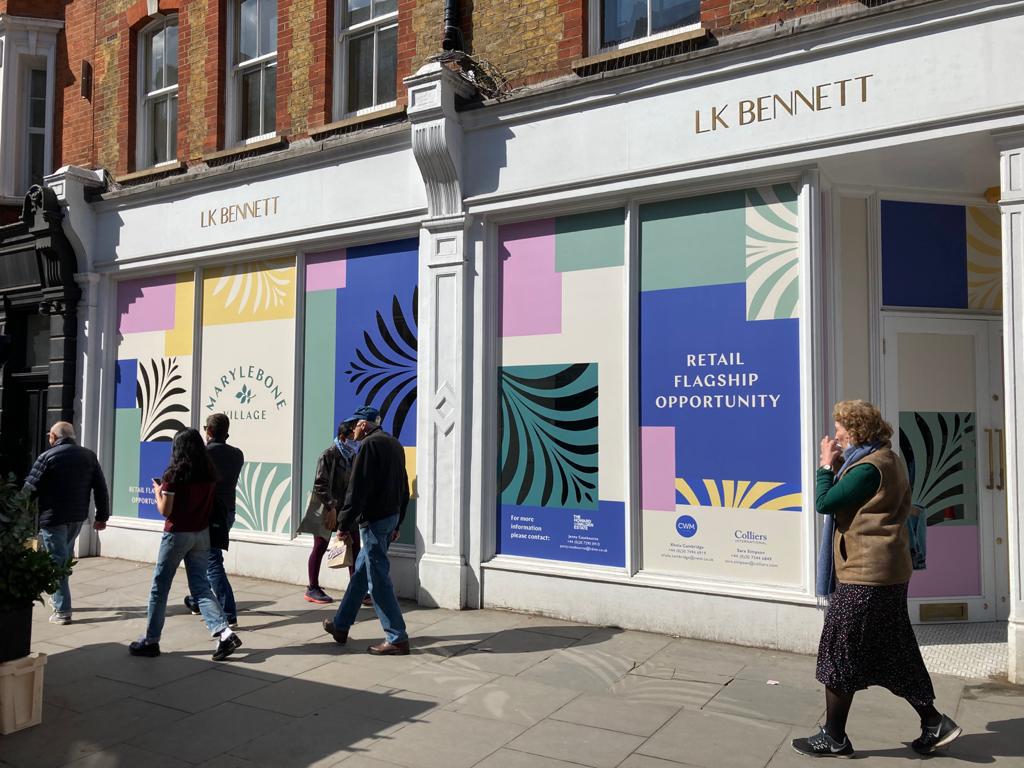 Privacy window graphics – retail outlet, London