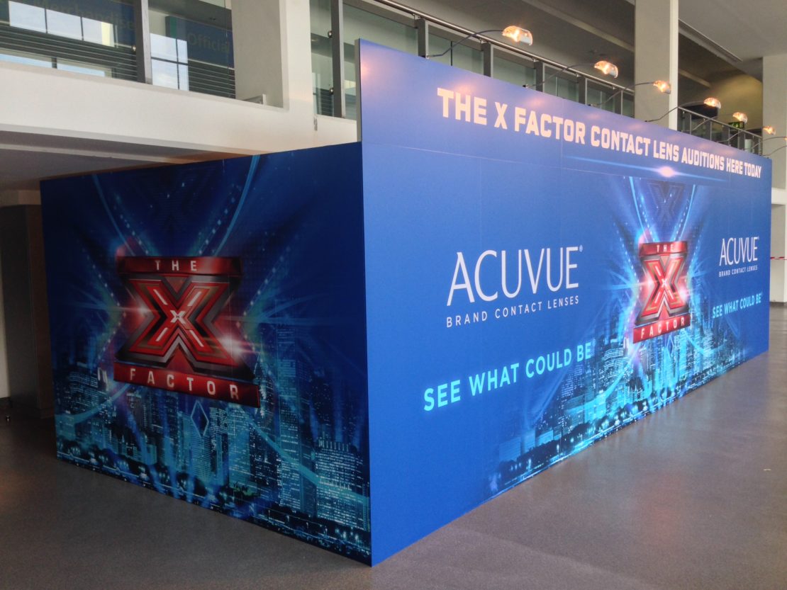 Acuvue and XFactor – Hoarding graphics