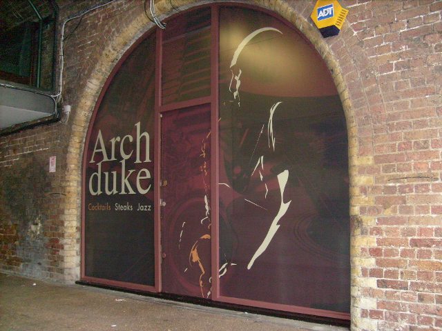Archduke Restaurant, Southbank – Signage