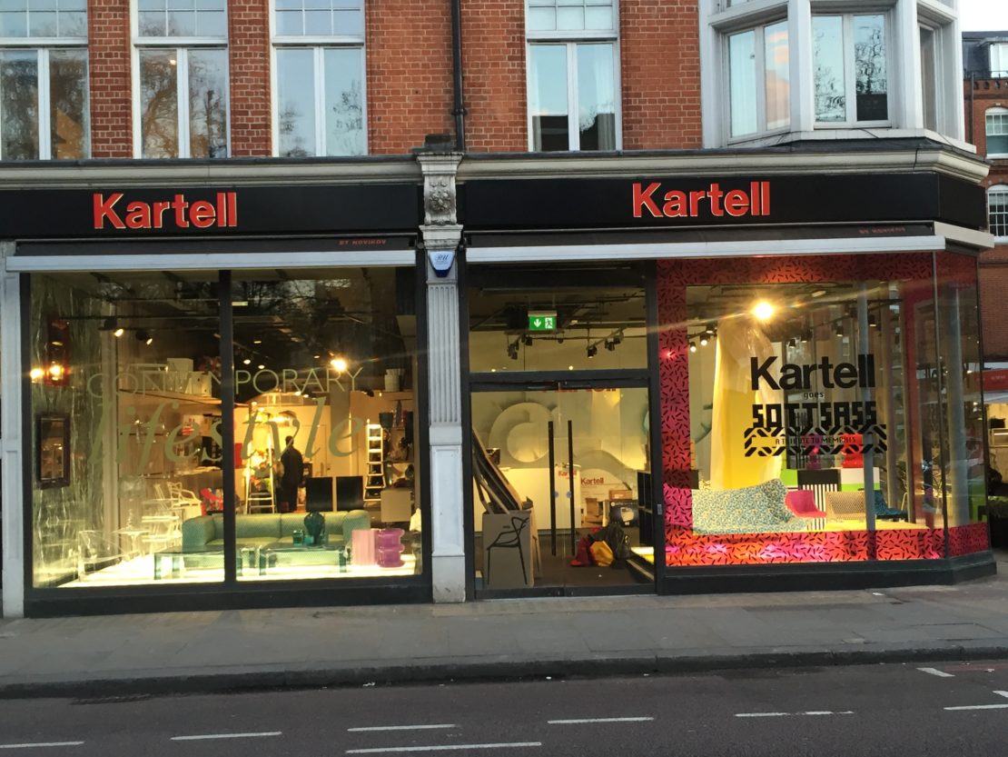 Kartell Flagship Store Kensington – Graphics