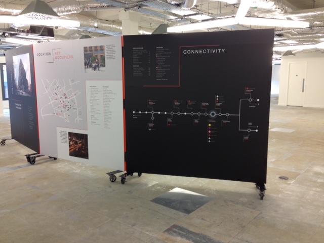 Marketing Suite – Movable graphic wall
