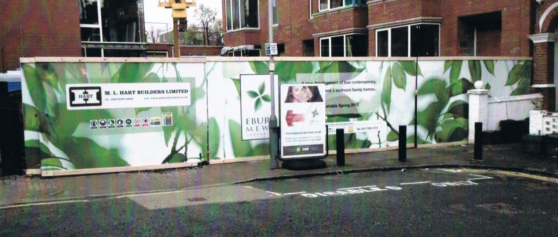 Sotherby Road, London – Hoarding Graphics
