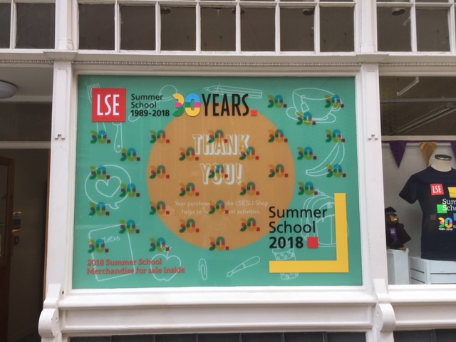 LSE, Summer School – Exterior graphics