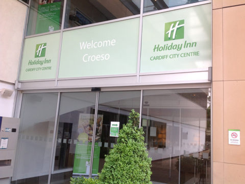 Holiday Inn, Cardiff – Entrance graphics