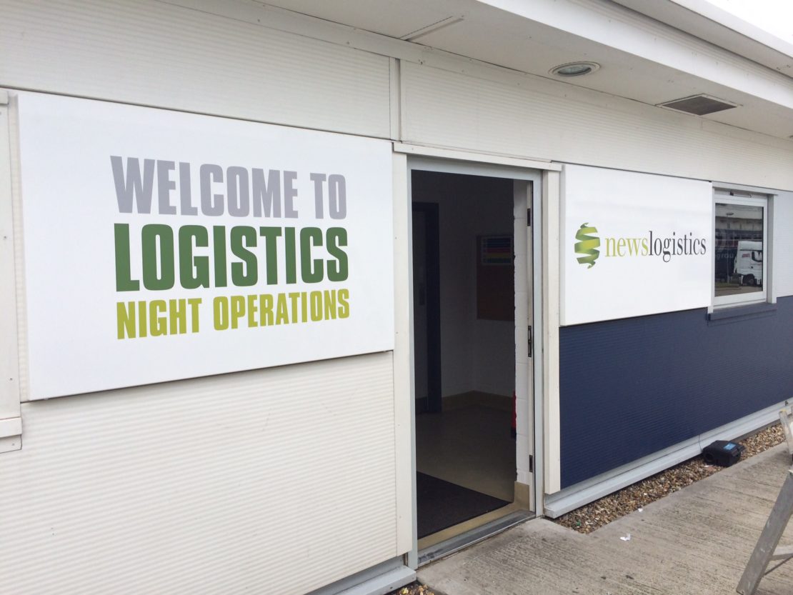 News Logistics – Office rebranding graphics