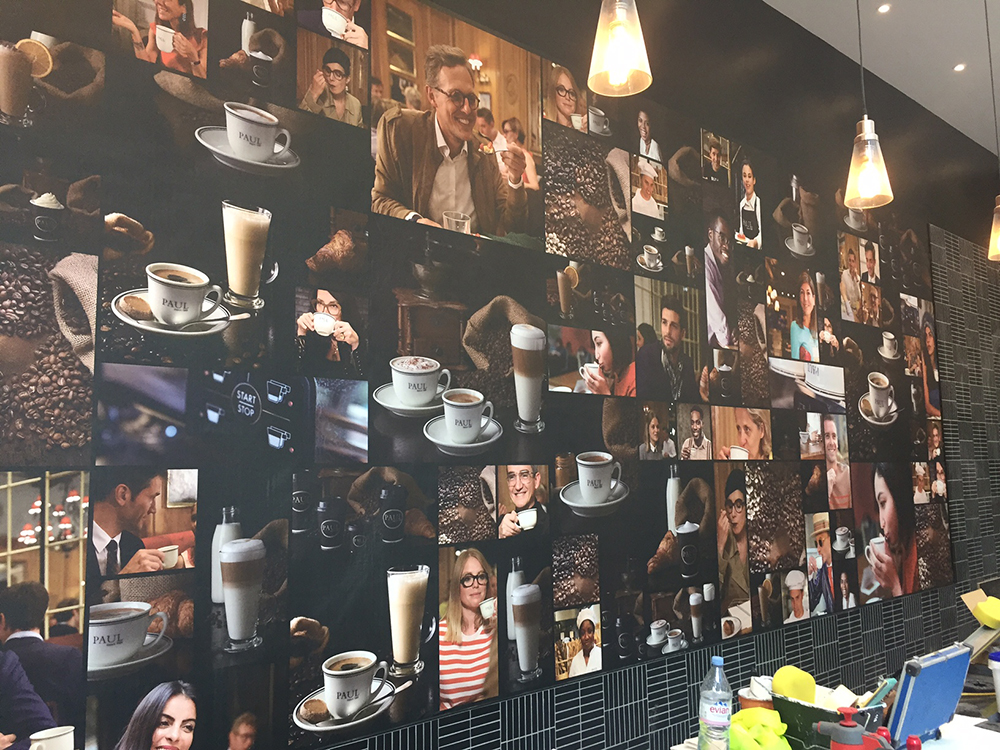 Paul Cafe – Digitally printed wall graphics