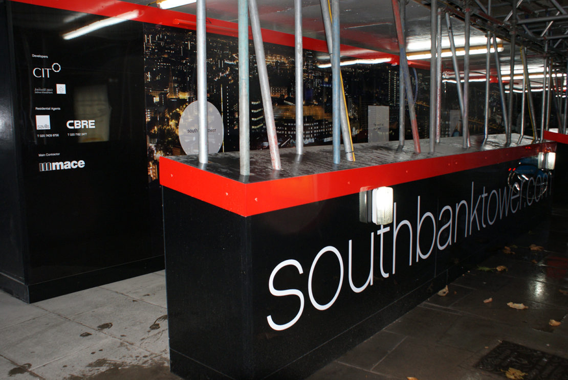 Southbank Tower – Hoarding graphics