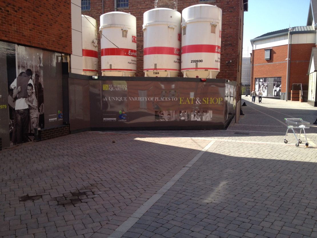 St Martin’s Quarter, Worcester –  Hoarding graphics, Phase 1